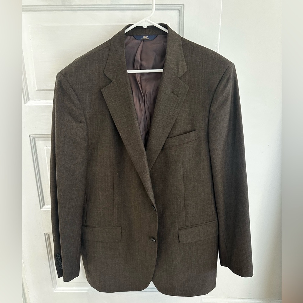 Brooks Brothers, brown men’s blazer, size 43L